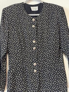 Vintage D.J. Summers Kimono Blazer Jacket Womens 10 Long Sleeve